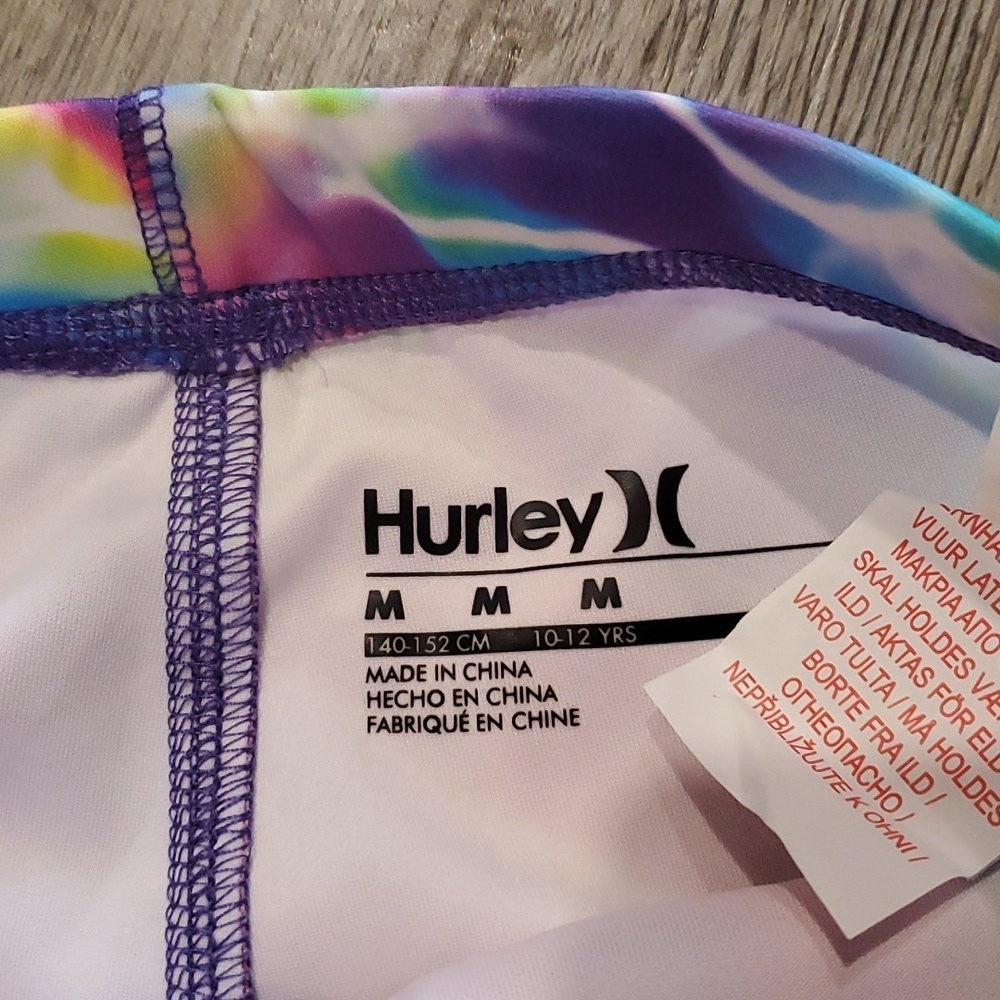 Hurley Tie Dye Leggings Size Medium 10/12 - Picture 3 of 4